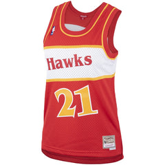 Dominique Wilkins Atlanta Hawks Women's Hardwood Classics Swingman Jersey - Red | Mitchell & Ness on sale