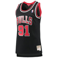 Dennis Rodman Chicago Bulls Women's Hardwood Classics Swingman Jersey sale - Black | Mitchell & Ness outlet