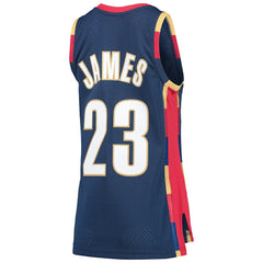 LeBron James Cleveland Cavaliers Women's Hardwood Classics Swingman Jersey sale - Navy | Mitchell & Ness sale