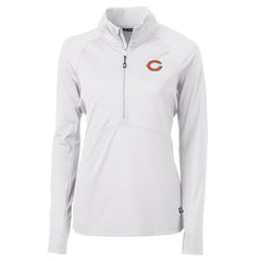 Chicago Bears Cutter & Buck Women's Adapt Eco Knit Half-Zip Pullover Jacket - White outlet