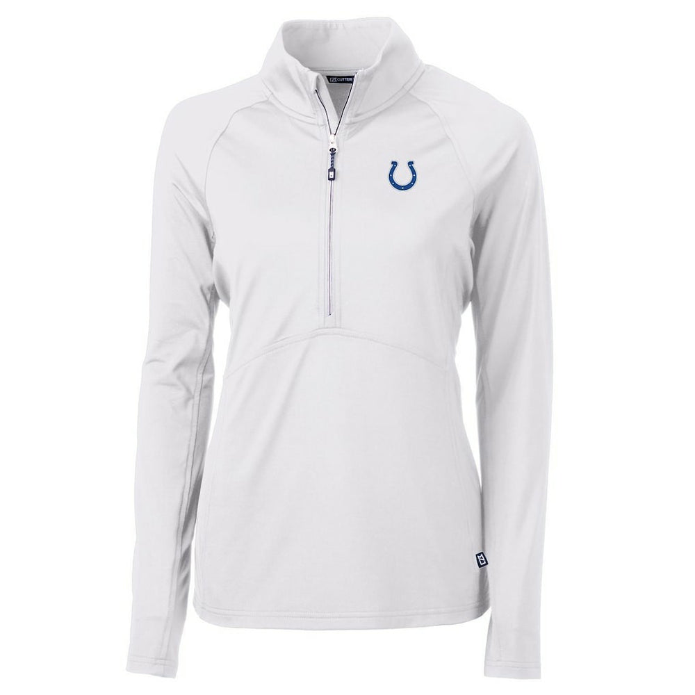 Indianapolis Colts Cutter & Buck Women's Adapt Eco Knit Half-Zip Pullover Jacket - White online