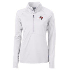 Tampa Bay Buccaneers Cutter & Buck Women's Adapt Eco Knit Half-Zip Pullover Jacket - White online
