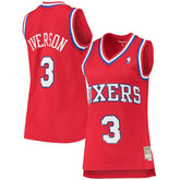 Allen Iverson Philadelphia 76ers Women's 2002/03 Hardwood Classics Swingman Jersey - Red | Mitchell & Ness outlet