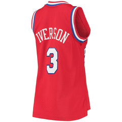 Allen Iverson Philadelphia 76ers Women's 2002/03 Hardwood Classics Swingman Jersey - Red | Mitchell & Ness outlet