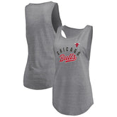 Chicago Bulls Women's Quality Time Open Scoop Neck Tri-Blend Tank Top sale - Heathered Gray | Fanatics outlet