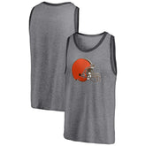 Cleveland Browns Famous Tri-Blend Tank Top - Heathered Gray/Heathered Charcoal discount