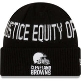 Cleveland Browns New Era Team Social Justice Cuffed Knit Hat - Black on sale
