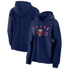 Minnesota Twins Women's Perfect Play Raglan Pullover Hoodie - Navy