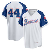 Hank Aaron Atlanta Braves Home Cooperstown Collection Player Jersey - White | Nike