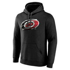 Carolina Hurricanes Personalized Midnight Mascot Logo Pullover Hoodie Black