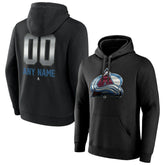 Colorado Avalanche Personalized Midnight Mascot Logo Pullover Hoodie Black