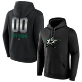 Dallas Stars Personalized Midnight Mascot Logo Pullover Hoodie Black