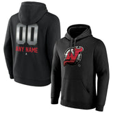 New Jersey Devils Personalized Midnight Mascot Logo Pullover Hoodie Black