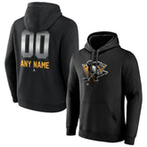 Pittsburgh Penguins Personalized Midnight Mascot Logo Pullover Hoodie Black