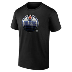 Edmonton Oilers Personalized Midnight Mascot Logo T-Shirt Black