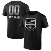 Los Angeles Kings Personalized Midnight Mascot Logo T-Shirt Black