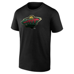 Minnesota Wild Personalized Midnight Mascot Logo T-Shirt Black