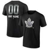 Toronto Maple Leafs Personalized Midnight Mascot Logo T-Shirt Black
