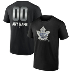 Toronto Maple Leafs Personalized Midnight Mascot Logo T-Shirt Black