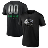 Vancouver Canucks Personalized Midnight Mascot Logo T-Shirt Black