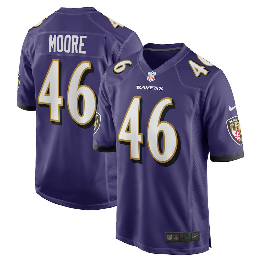 Nick Moore Baltimore Ravens Game Jersey - Purple | Nike on sale
