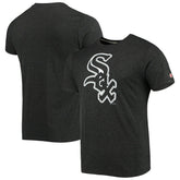 Chicago White Sox Homage Hand-Drawn Logo Tri-Blend T-Shirt - Heather Black