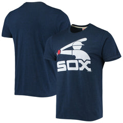 Chicago White Sox Homage Hand-Drawn Logo Tri-Blend T-Shirt - Navy