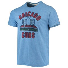 Chicago Cubs Homage Hyper Local Tri-Blend T-Shirt - Heathered Royal