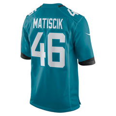 Ross Matiscik Jacksonville Jaguars Game Jersey - Teal | Nike for sale