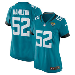 DaVon Hamilton Jacksonville Jaguars Women's Game Jersey - Teal | Nike on sale