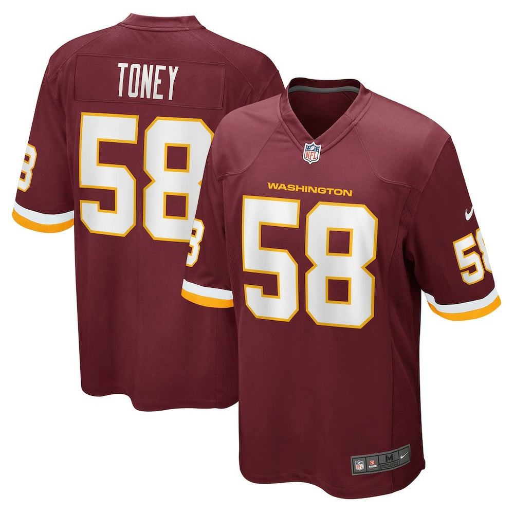 Shaka Toney Washington Football Team Game Jersey - Burgundy | Nike online