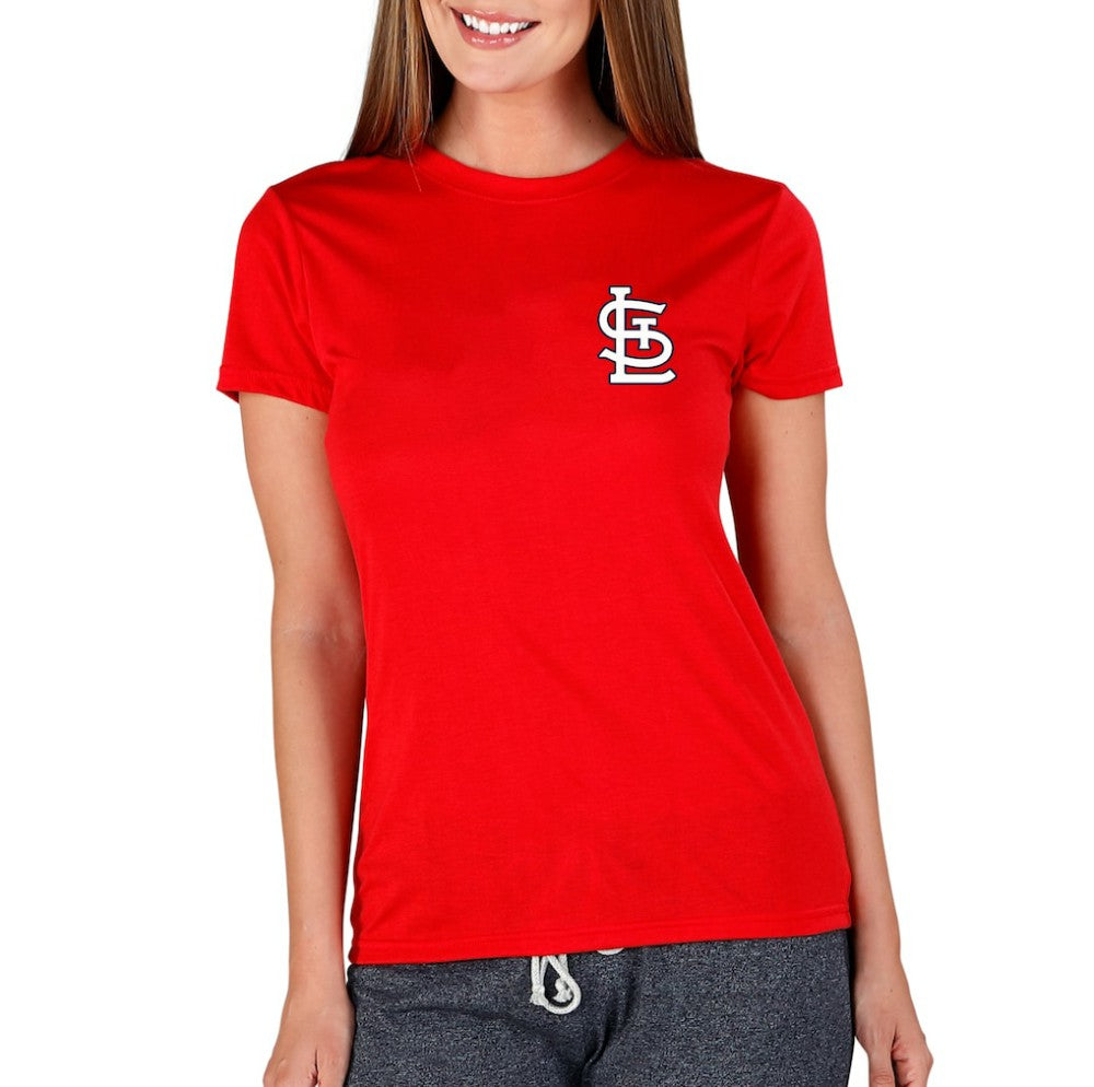 St. Louis Cardinals Concepts Sport Women's Marathon Knit Top - Red