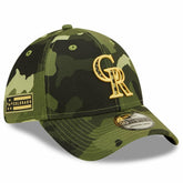 Colorado Rockies 2022 Armed Forces Day 39THIRTY Flex Hat - Camo | New Era