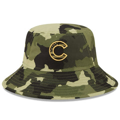 Chicago Cubs 2022 Armed Forces Day Bucket Hat - Camo | New Era