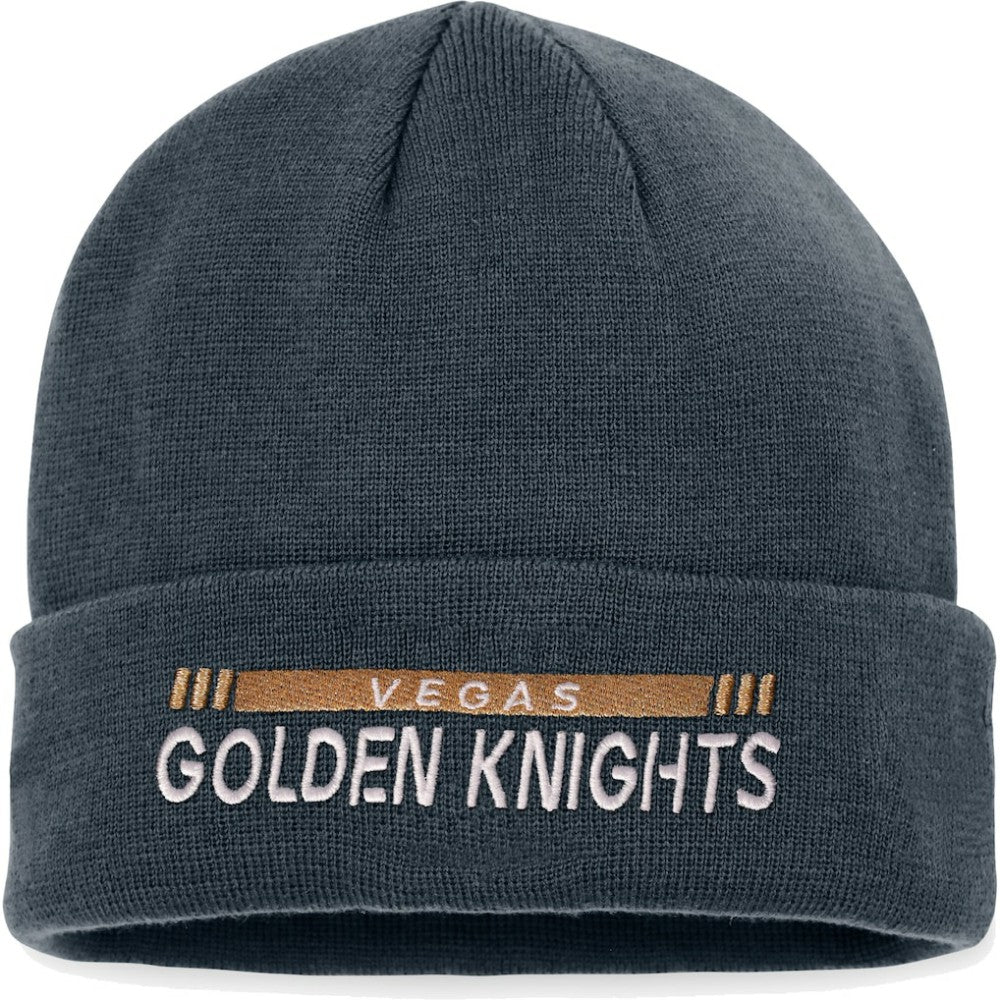 Vegas Golden Knights Fanatics Authentic Pro Rink Cuffed Knit Hat Black