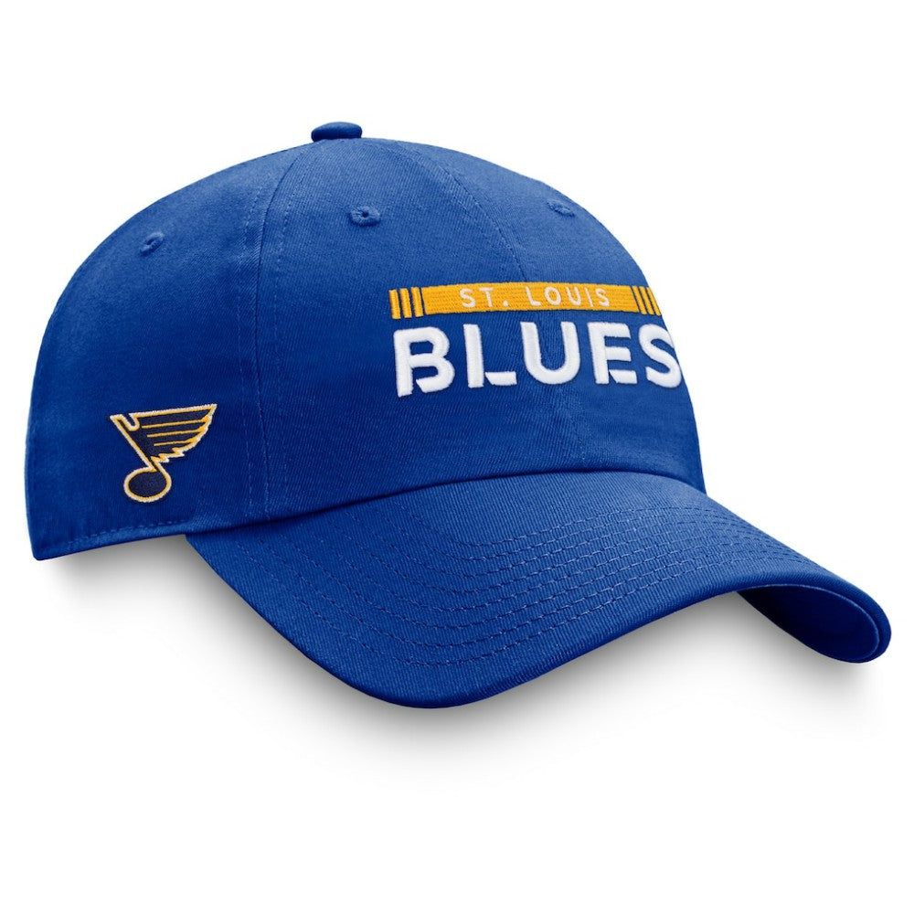 St. Louis Blues Fanatics Authentic Pro Rink Adjustable Hat Blue