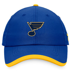 St. Louis Blues Fanatics Authentic Pro Rink Pinnacle Adjustable Hat Blue
