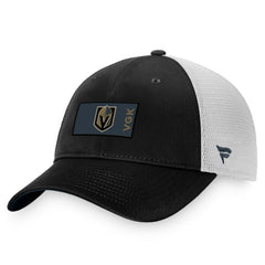 Vegas Golden Knights Fanatics Authentic Pro Rink Trucker Snapback Hat Black/White