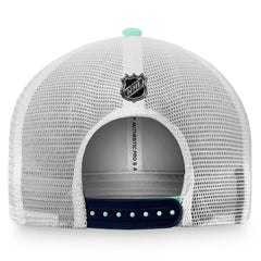 Seattle Kraken Fanatics Authentic Pro Rink Trucker Snapback Hat Light Blue/White