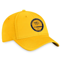 Nashville Predators Fanatics 2022 Authentic Pro Training Camp Flex Hat Gold