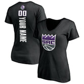 Sacramento Kings Women's Personalized Playmaker Team V-Neck T-Shirt - Black online
