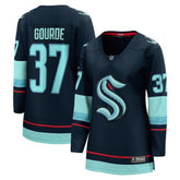 Yanni Gourde Seattle Kraken Fanatics Women's Home Breakaway Player Jersey Navy
