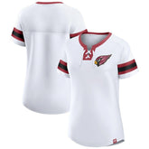 Arizona Cardinals Women's Sunday Best Lace-Up T-Shirt - White for sale