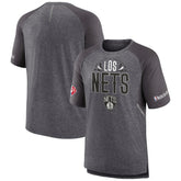 Brooklyn Nets 2022 Noches Ene-Be-A Core Shooting Raglan T-Shirt - Heathered Gray | Fanatics for sale