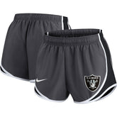 Las Vegas Raiders Women's Plus Size Logo Performance Tempo Shorts - Charcoal | Nike outlet