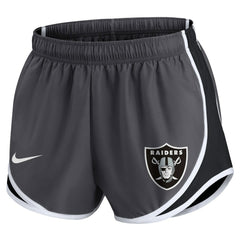 Las Vegas Raiders Women's Plus Size Logo Performance Tempo Shorts - Charcoal | Nike outlet