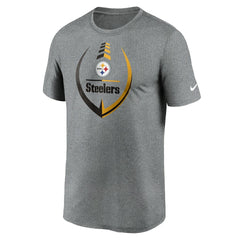 Pittsburgh Steelers Icon Legend Performance T-Shirt - Heathered Gray | Nike discount