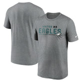 Philadelphia Eagles Legend Team Shoutout Performance T-Shirt - Heather Gray | Nike discount