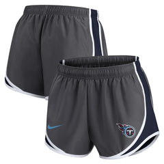 Tennessee Titans Women's Team Logo Performance Tempo Shorts - Charcoal | Nike cheap