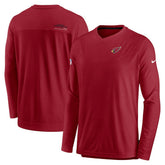 Arizona Cardinals Sideline Coach Chevron Lock Up Long Sleeve V-Neck Performance T-Shirt - Cardinal | Nike on sale